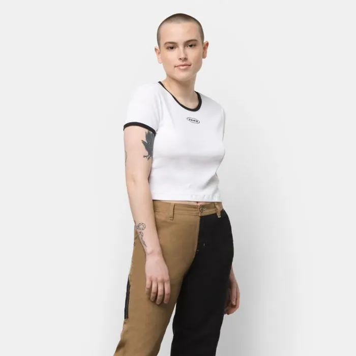 Vans Grunge Glam Baby Tee White Womens TShirts and Tanks Vans Grunge Glam Baby Tee White Womens TShirts and Tanks
