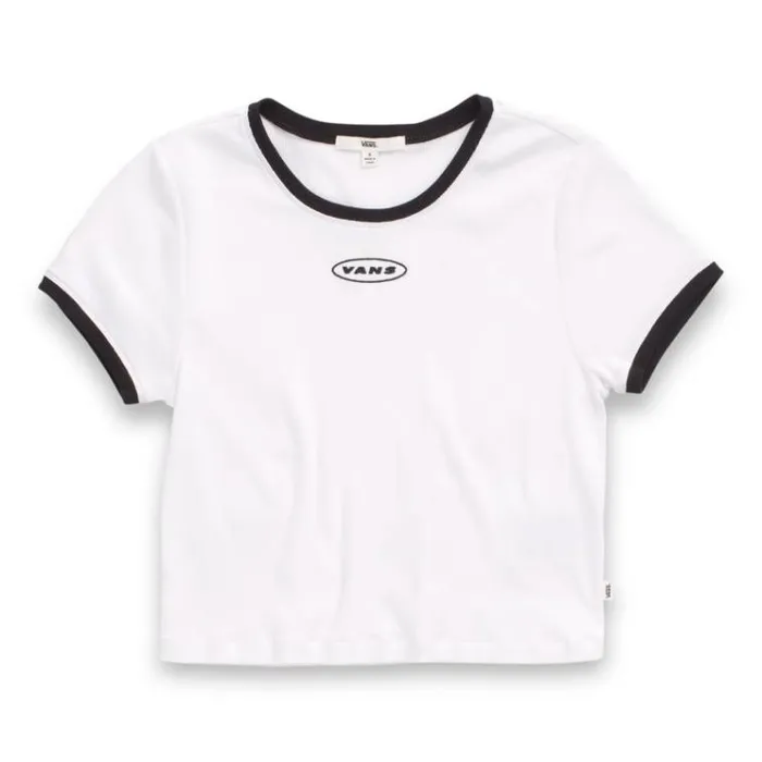 Vans Grunge Glam Baby Tee White Womens TShirts and Tanks Vans Grunge Glam Baby Tee White Womens TShirts and Tanks