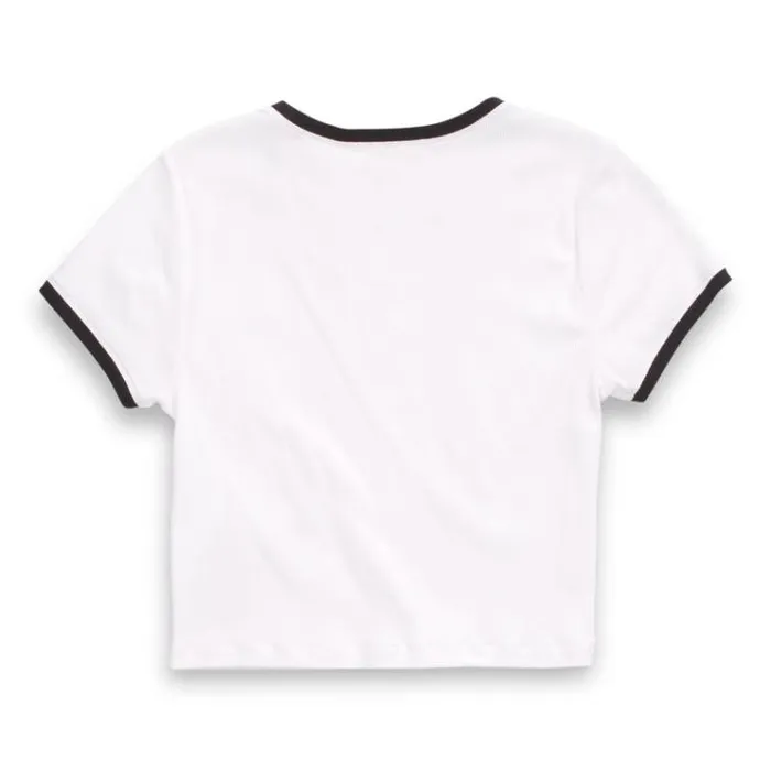 Vans Grunge Glam Baby Tee White Womens TShirts and Tanks Vans Grunge Glam Baby Tee White Womens TShirts and Tanks