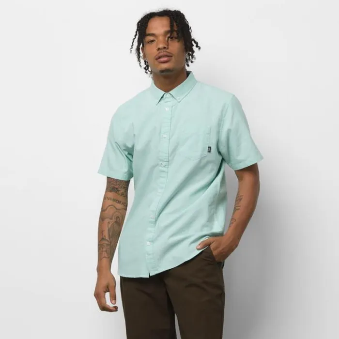 Vans Houser Buttondown Shirt Dusty Jade Green Mens Shirts and Flannels