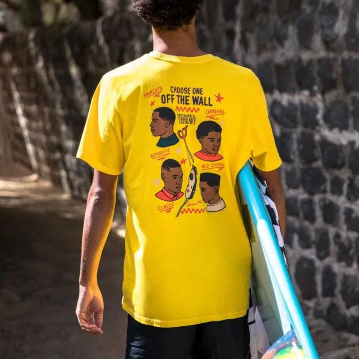 Vans Mikey February TShirt Lemon Chrome Mens TShirts and Tanks