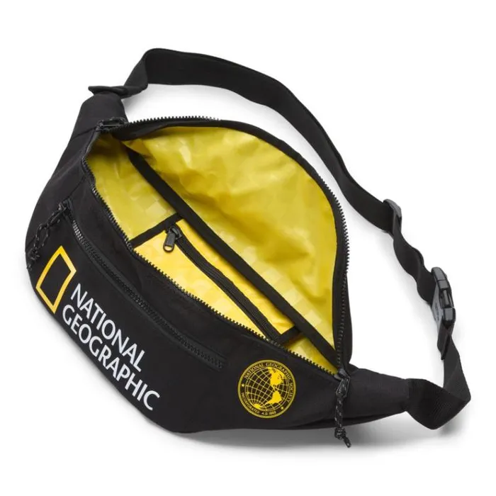Vans National Geographic Ward Cross Body Pack BlackYellow Mens Backpacks and Bags