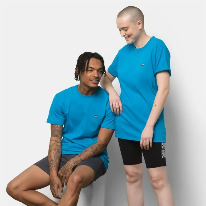Vans Off The Wall Classic Tee Blue Jewel MensWomens TShirts and Tanks
