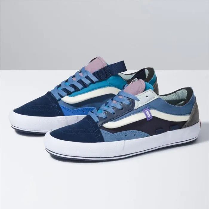 Vans Old Skool Cap Dress BluesCoronet Blue MensWomens Classics Shoes