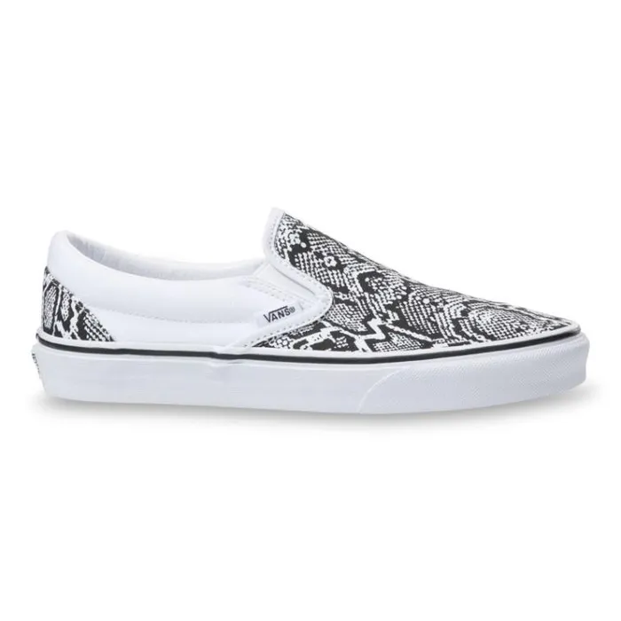 Vans Python SlipOn WhiteTrue White Womens Classics Shoes Vans Python SlipOn WhiteTrue White Womens Classics Shoes