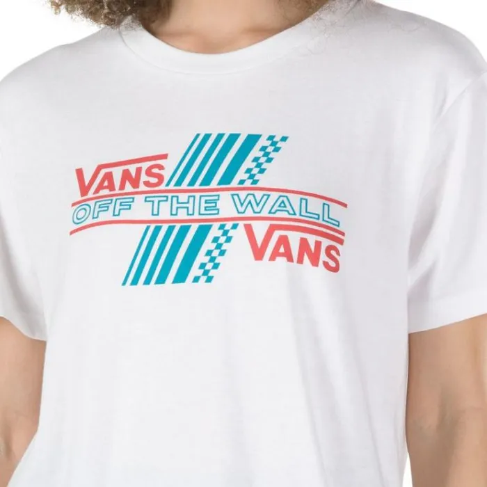 Vans Rider Tri Boyfriend Tee White Womens TShirts and Tanks Vans Rider Tri Boyfriend Tee White Womens TShirts and Tanks