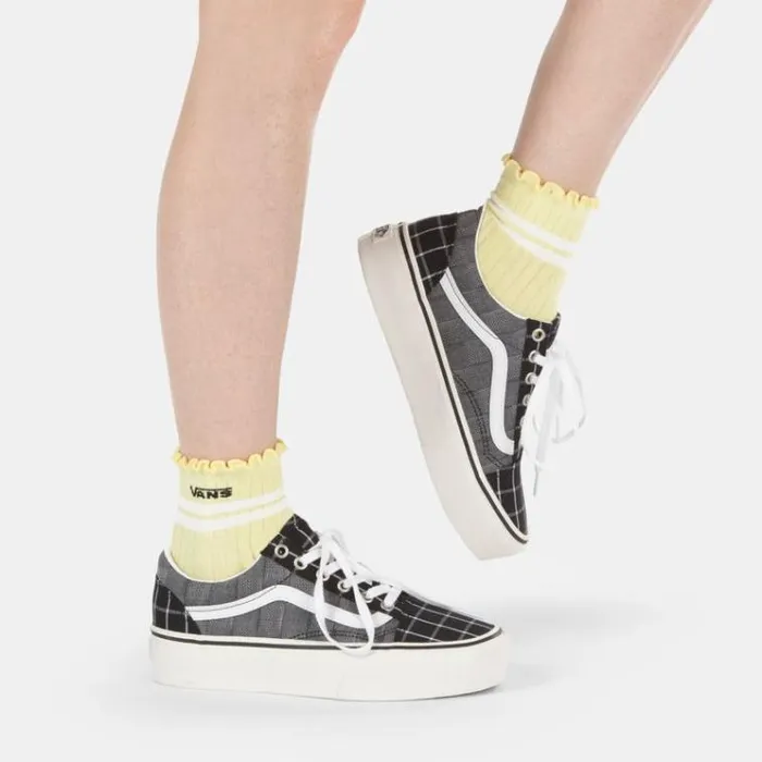 Vans Ruffed Up Sock Yellow Pear Womens Socks Vans Ruffed Up Sock Yellow Pear Womens Socks