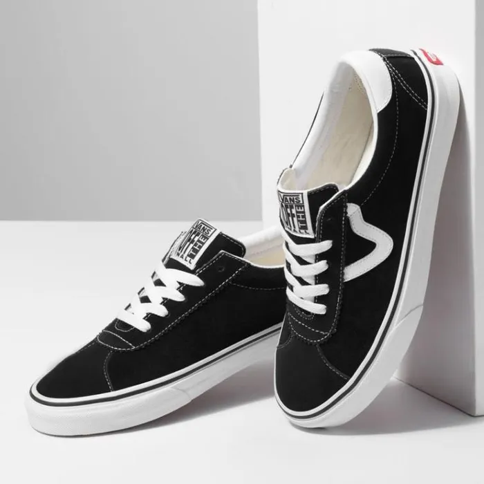 Vans SuedeSport Black Mens Classics Shoes Vans SuedeSport Black Mens Classics Shoes