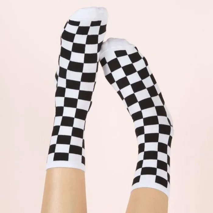 Vans Ticker Sock Black Checkerboard Womens Socks
