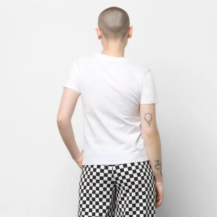 Vans Vintage Check Box Tee White Womens TShirts and Tanks Vans Vintage Check Box Tee White Womens TShirts and Tanks
