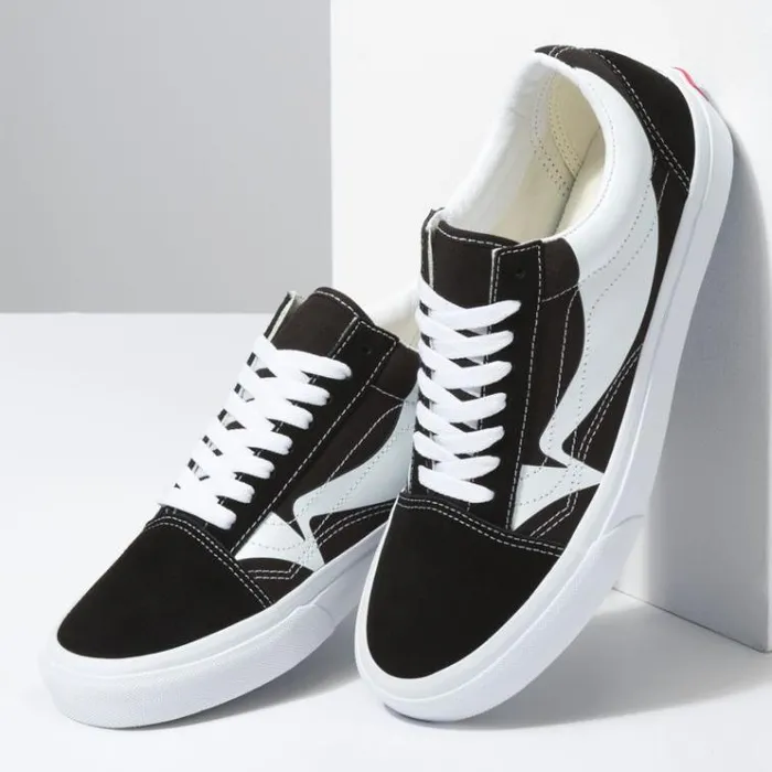 Vans Warp Old Skool BlackTrue White MensWomens Classics Shoes Vans Warp Old Skool BlackTrue White MensWomens Classics Shoes