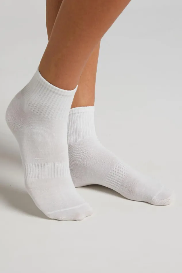 Vasilisa Stripe Crew Socks 8211 Pack Of 2 In White And Black Women Showpo Socks and Tights