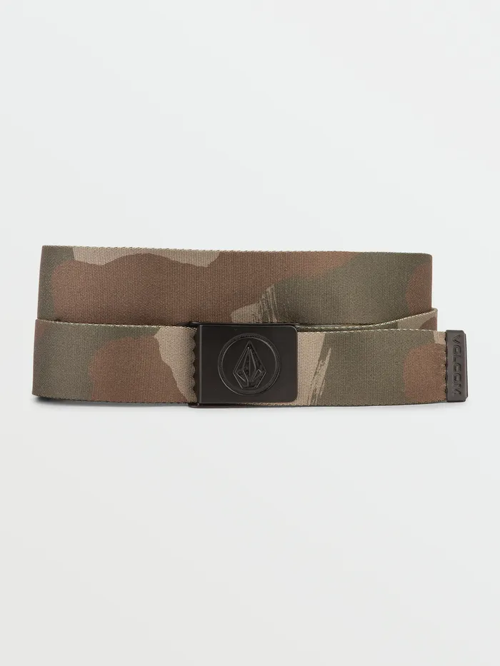 Volcom Belts and Wallets Circle Web Belt 8211 Camouflage Camouflage 8211 Mens