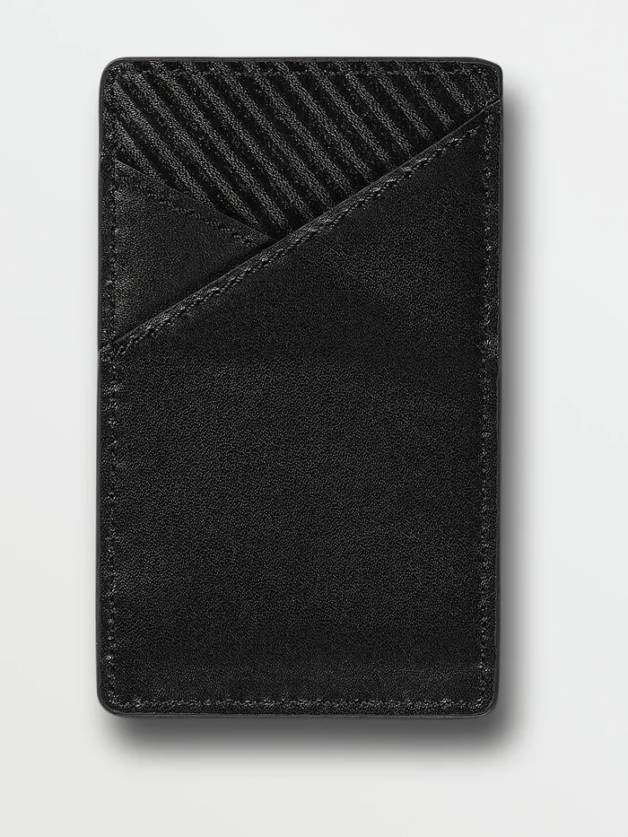 Volcom Belts and Wallets Evers Card Holder 8211 Black Black 8211 Mens