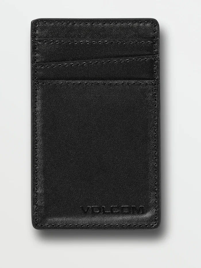 Volcom Belts and Wallets Evers Card Holder 8211 Black Black 8211 Mens
