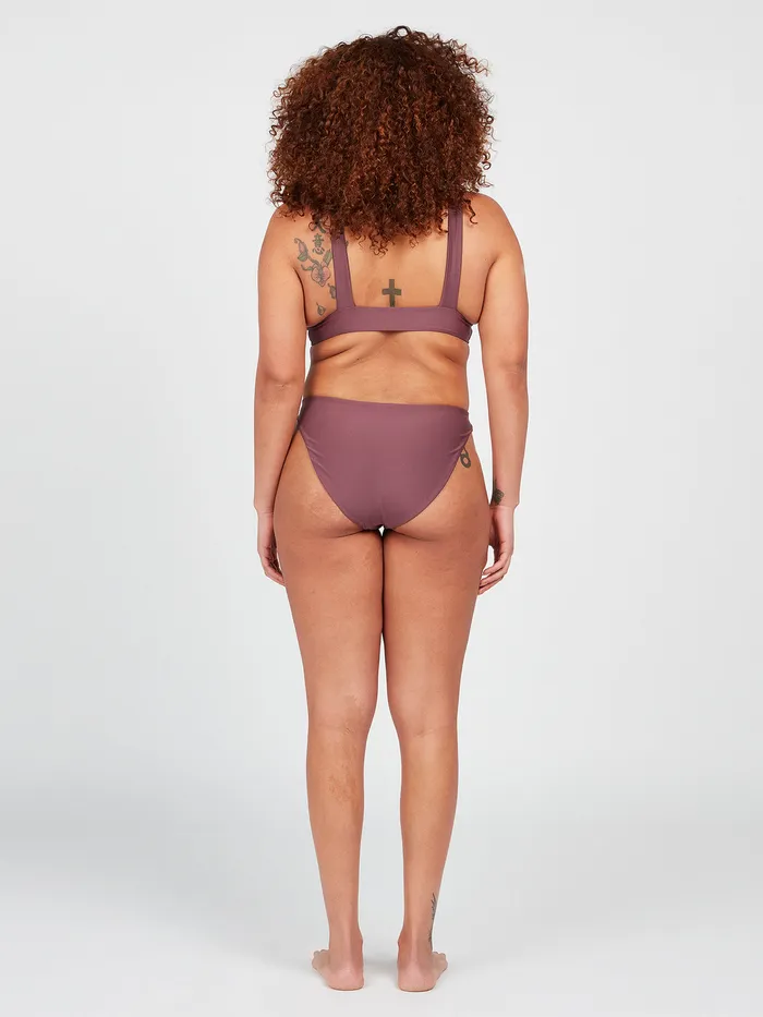 Volcom Bikinis Simply Seamless Halter Bikini Top 8211 Eggplant Eggplant 8211 Womens