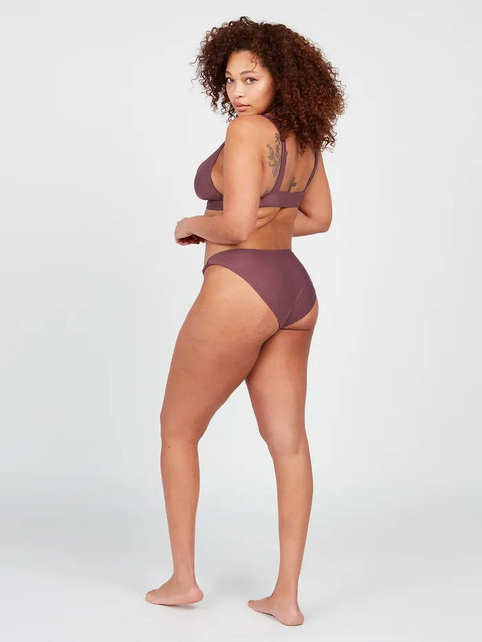 Volcom Bikinis Simply Seamless Halter Bikini Top 8211 Eggplant Eggplant 8211 Womens