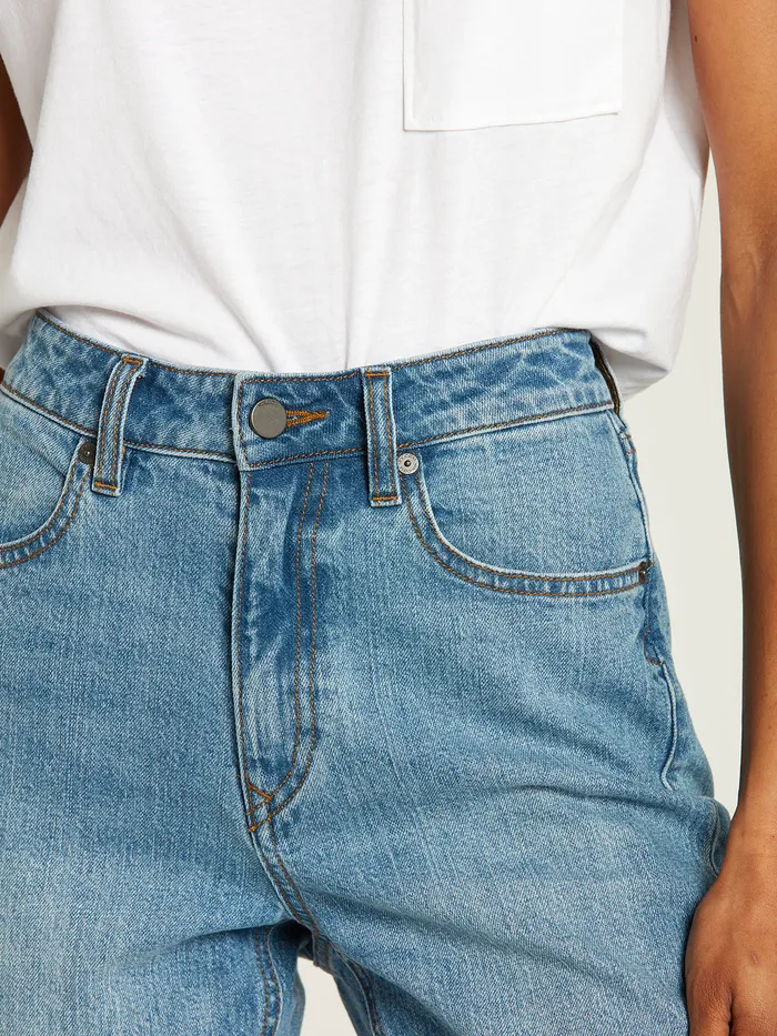 Volcom Denim Liberator High Rise Jeans 8211 Ash Blue Ash Blue 8211 Womens