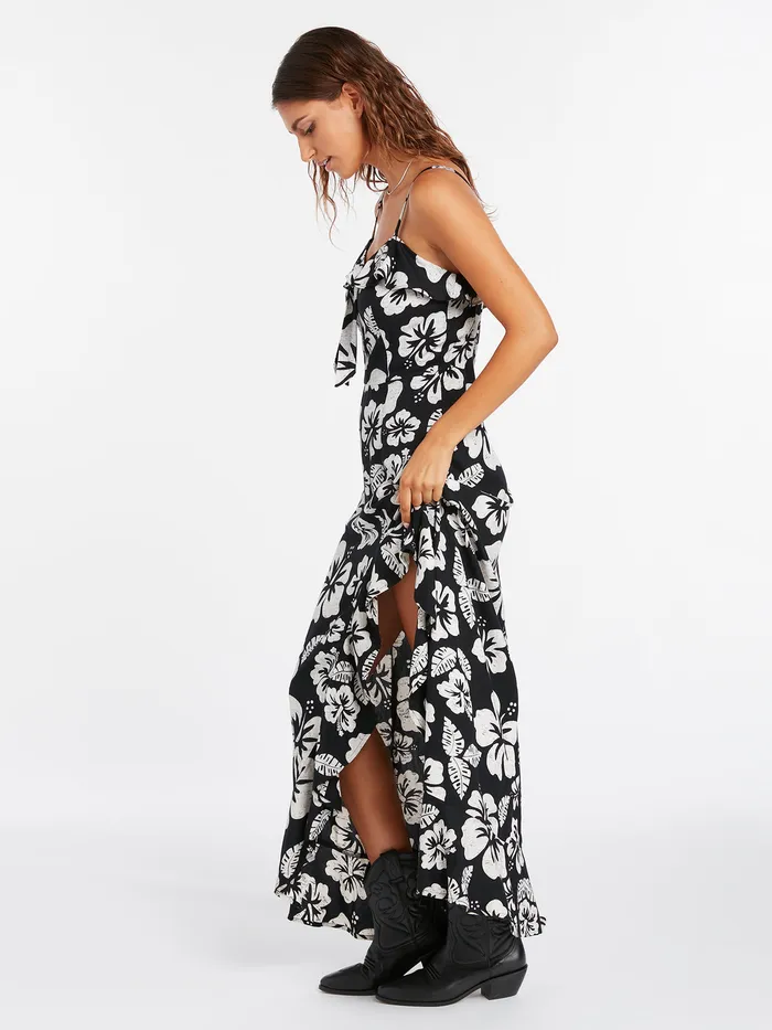 Volcom Dresses Coco Ho Maxi Dress 8211 Black White Black White 8211 Womens