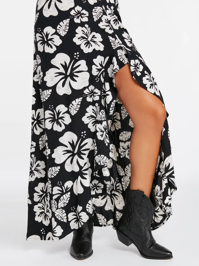 Volcom Dresses Coco Ho Maxi Dress 8211 Black White Black White 8211 Womens