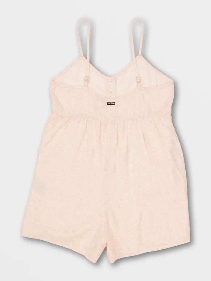 Volcom Dresses Girls Static Bloom Romper 8211 Hazey Pink Hazey Pink 8211 Girls