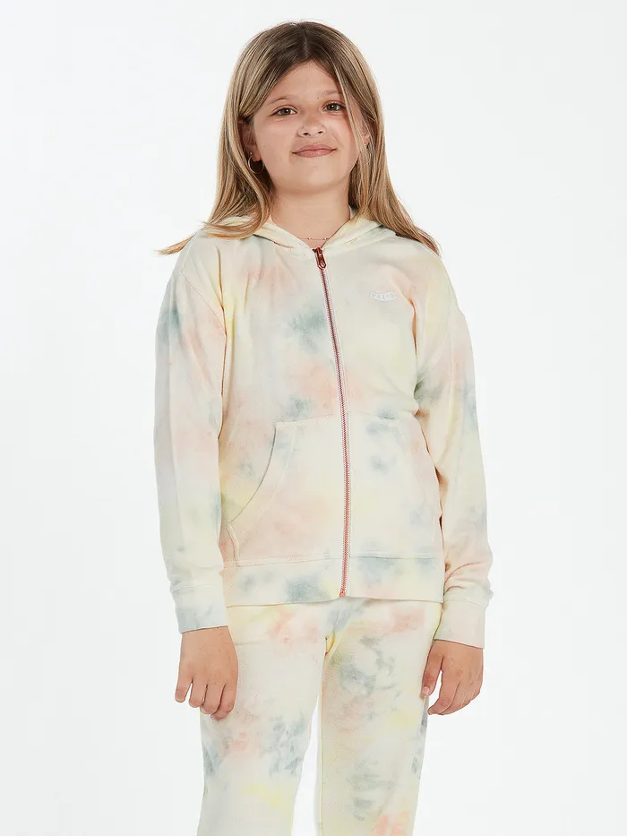 Volcom Hoodies and Sweatshirts Girls Lived In Lounge Zip Fleece 8211 Multi Multi 8211 Girls