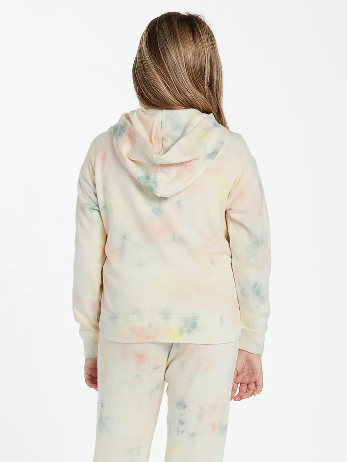 Volcom Hoodies and Sweatshirts Girls Lived In Lounge Zip Fleece 8211 Multi Multi 8211 Girls