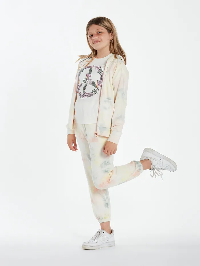 Volcom Hoodies and Sweatshirts Girls Lived In Lounge Zip Fleece 8211 Multi Multi 8211 Girls