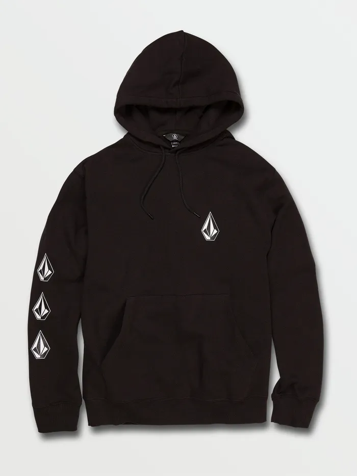 Volcom Hoodies and Sweatshirts Iconic Stone Pullover Hoodie 8211 Black Black 8211 Mens
