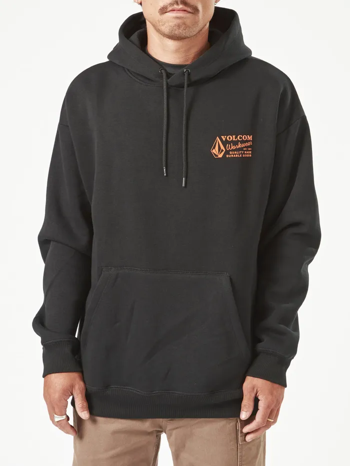 Volcom Hoodies and Sweatshirts Volcom Workwear Pullover Fleece 8211 Black Black 8211 Mens Volcom Hoodies and Sweatshirts Volcom Workwear Pullover Fleece 8211 Black Black 8211 Mens