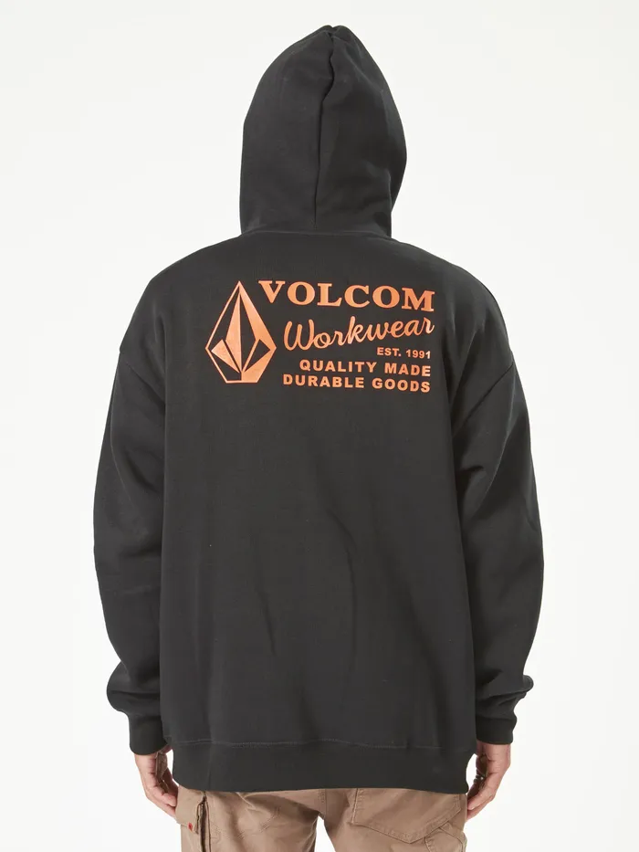 Volcom Hoodies and Sweatshirts Volcom Workwear Pullover Fleece 8211 Black Black 8211 Mens