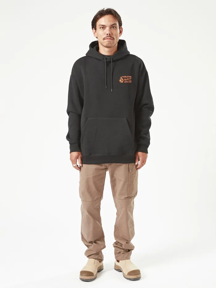 Volcom Hoodies and Sweatshirts Volcom Workwear Pullover Fleece 8211 Black Black 8211 Mens