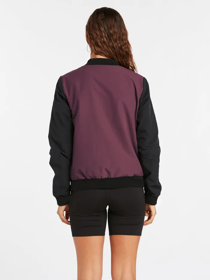 Volcom Jackets Coco Ho Track Jacket 8211 Eggplant Eggplant 8211 Womens
