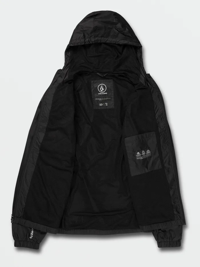 Volcom Jackets Ermont Light Jacket 8211 Black Black 8211 Mens