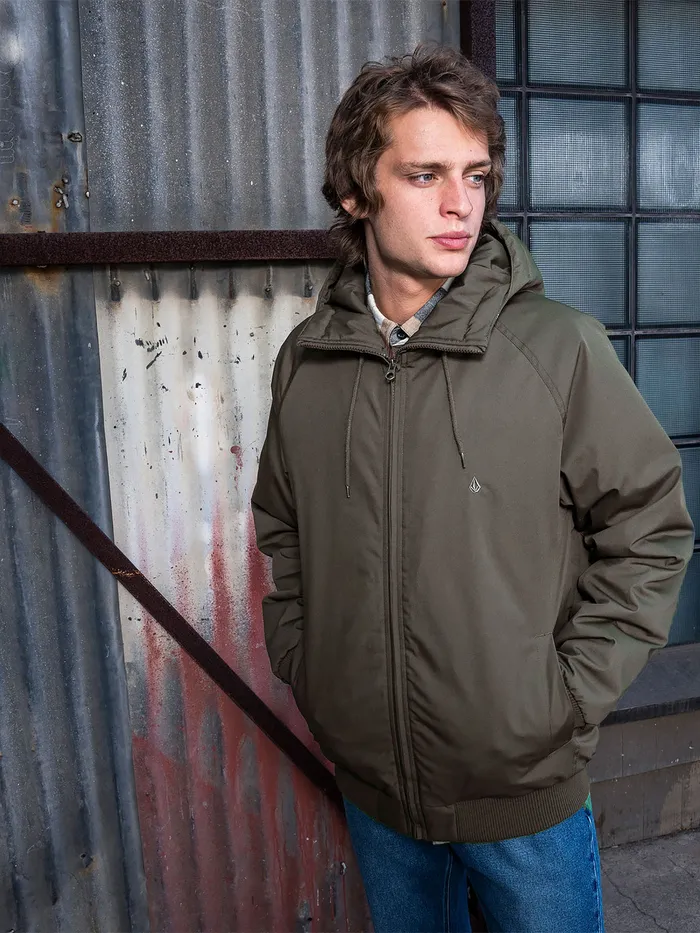 Volcom Jackets Hernan 5K Jacket 8211 Lead Lead 8211 Mens