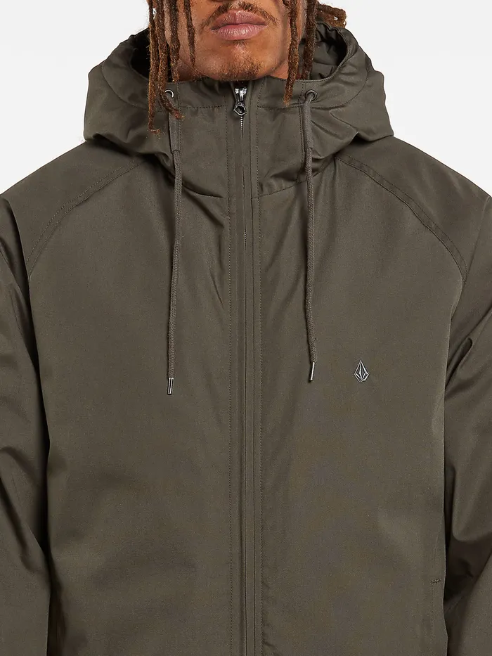Volcom Jackets Hernan 5K Jacket 8211 Lead Lead 8211 Mens
