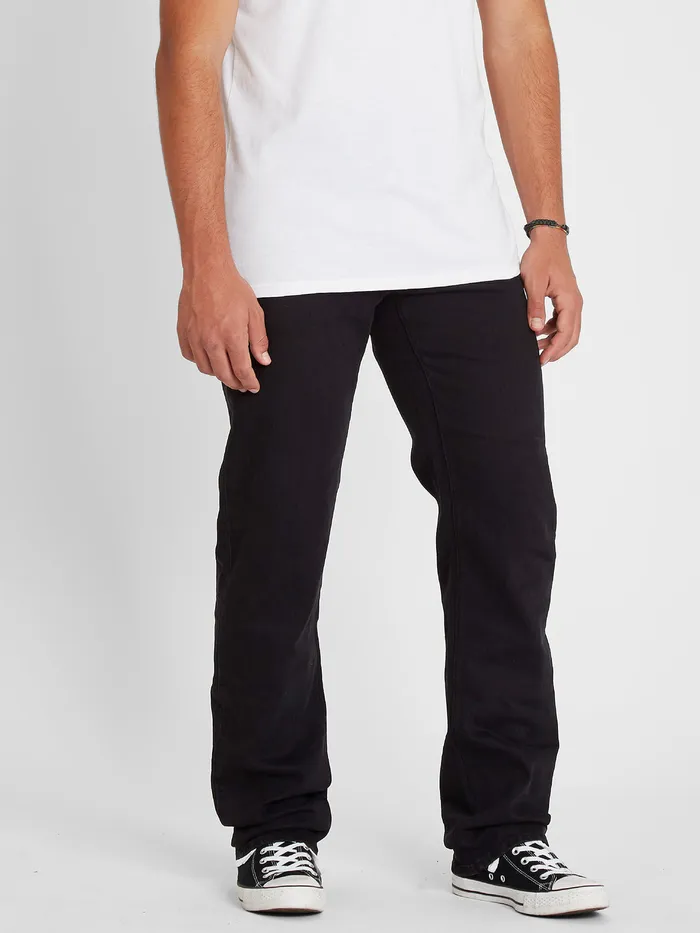 Volcom Jeans Solver Modern Fit Jeans 8211 Black Out Blackout 8211 Mens