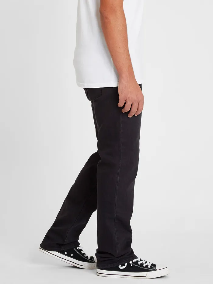Volcom Jeans Solver Modern Fit Jeans 8211 Black Out Blackout 8211 Mens