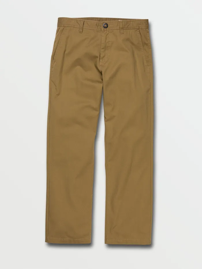 Volcom Pants Frickin Skate Chino Pants 8211 Dark Khaki Dark Khaki 8211 Mens