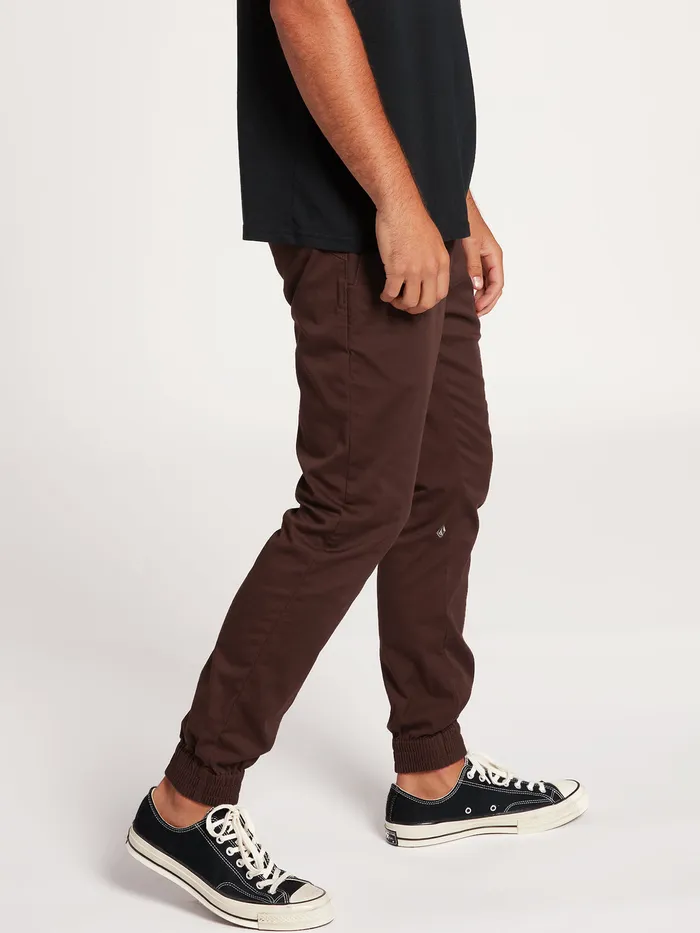 Volcom Pants Frickin Slim Jogger Pants 8211 Plum Plum 8211 Mens