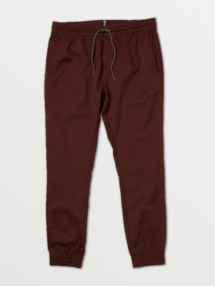 Volcom Pants Frickin Slim Jogger Pants 8211 Plum Plum 8211 Mens