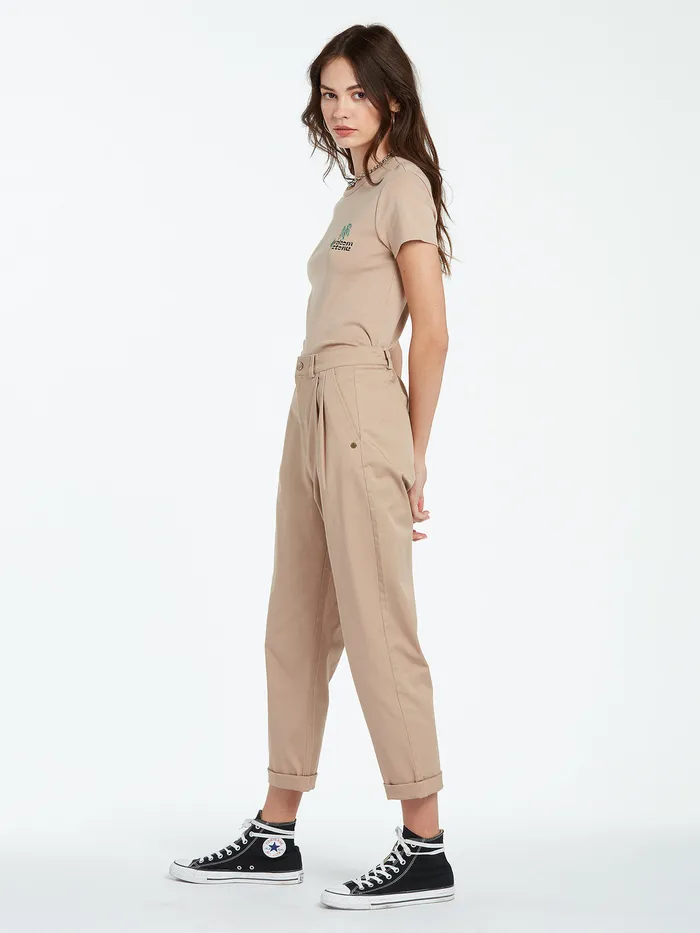 Volcom Pants Frochickie Trouser 8211 Stone Stone 8211 Womens