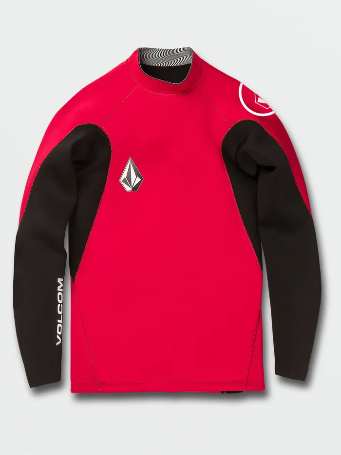 Volcom Rashguards 2mm Jacket UPF 50 Long Sleeve Rashguard Jacket 8211 Red Red 8211 Mens Volcom Rashguards 2mm Jacket UPF 50 Long Sleeve Rashguard Jacket 8211 Red Red 8211 Mens