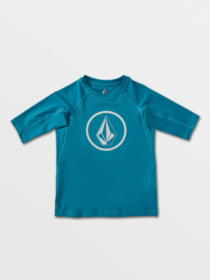 Volcom Rashguards Little Boys Lido Solid Short Sleeve UPF 50 Rashguard 8211 Barrier Reef Barrier Reef 8211 Boys