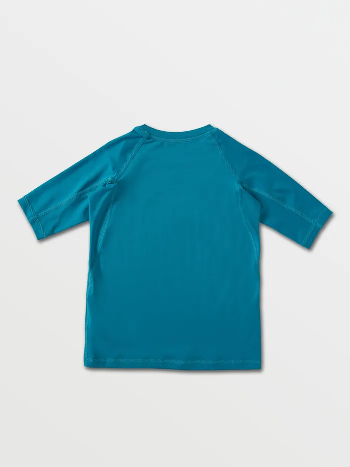 Volcom Rashguards Little Boys Lido Solid Short Sleeve UPF 50 Rashguard 8211 Barrier Reef Barrier Reef 8211 Boys