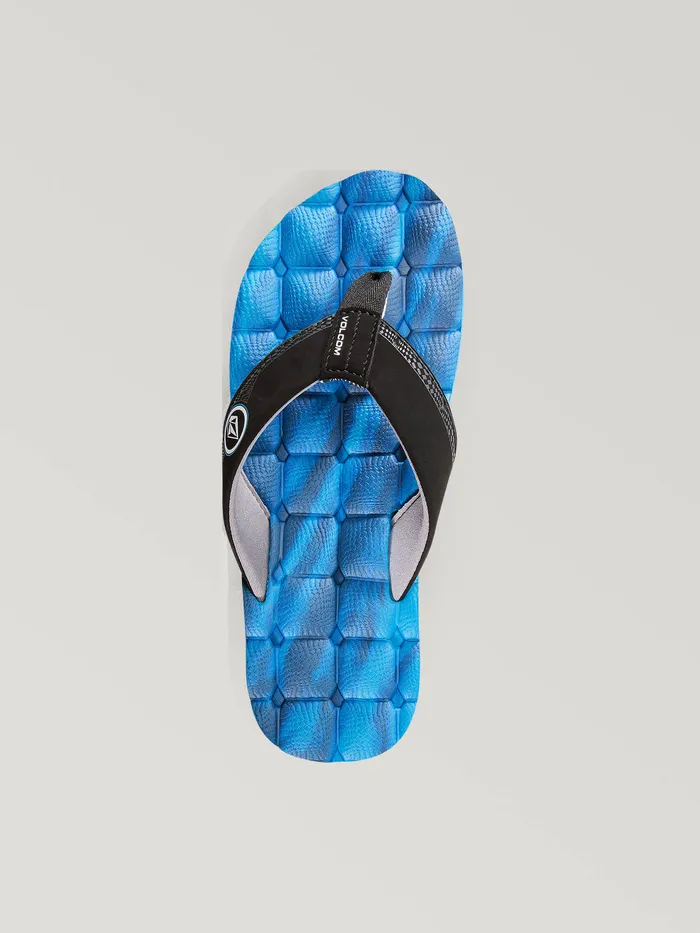 Volcom Sandals Big Boys Recliner Sandal 8211 Marina Blue Marina Blue 8211 Boys