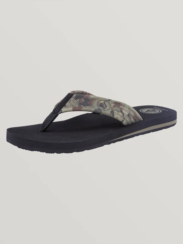 Volcom Sandals Daycation Sandals 8211 Dark Camo Dark Camo 8211 Mens