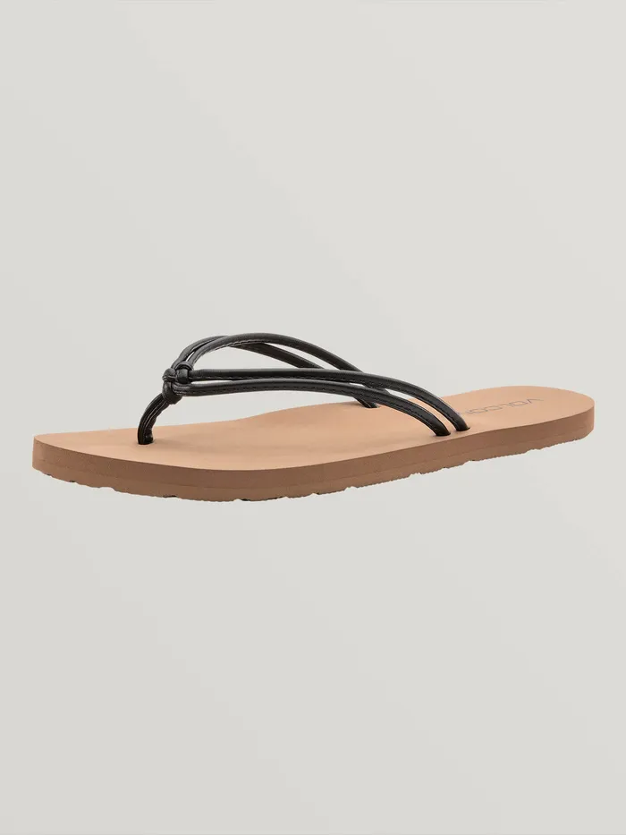 Volcom Sandals Forever And Ever Ii Sandal 8211 Black Black 8211 Womens