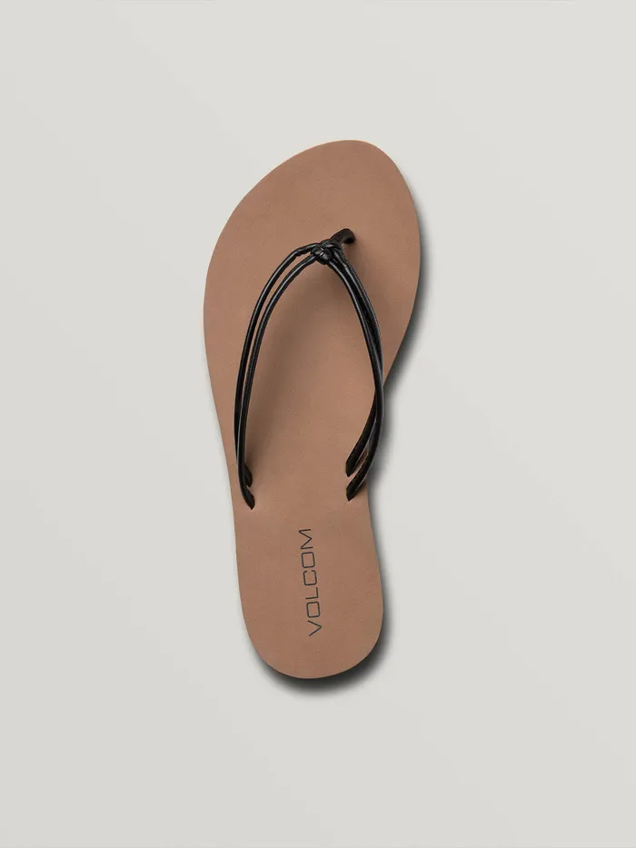 Volcom Sandals Forever And Ever Ii Sandal 8211 Black Black 8211 Womens