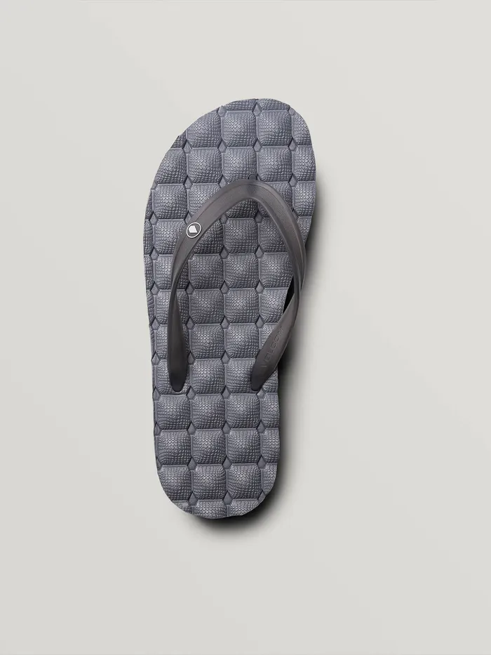 Volcom Sandals Recliner Rubber 2 Sandals 8211 Black Grey Black Grey 8211 Mens
